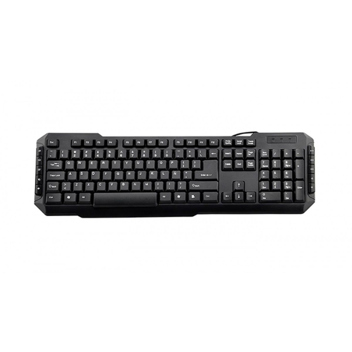 Teclado Multimedia Usb - Teclado 3Go Drile Negro Multimedia Usb 3GO, Negro