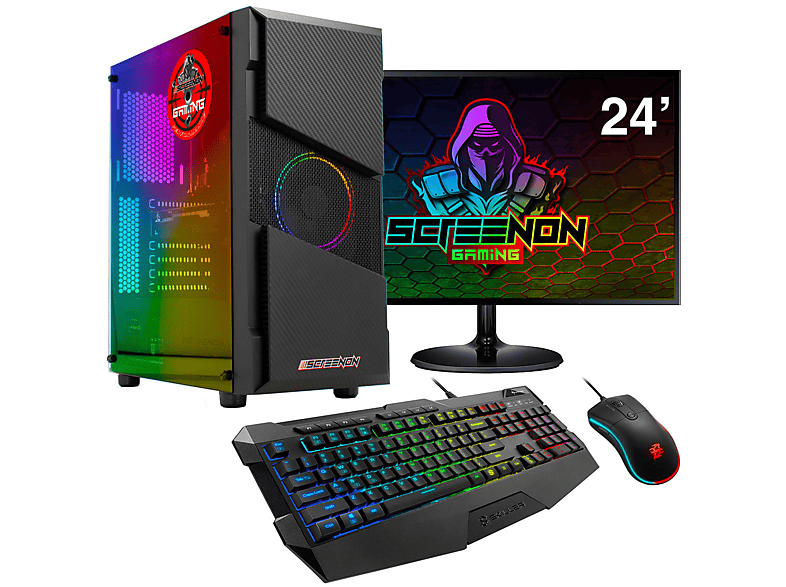 SCREENON Y16584-S1, Gaming PC, 8 GB RAM, 1 TB HDD, AMD Radeon RX Vega 8 | Gaming-PCs