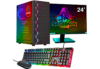 SCREENON Gamer Set – Gaming Komplett PC – K3, Gaming PC, 8 RAM, 240 GB RX Vega 3 | MediaMarkt