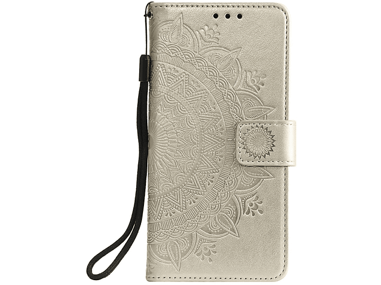Note 5G/Poco Bookcover, M3 Mandala mit Redmi Xiaomi, 10 Gold Klapphülle Muster, COVERKINGZ Pro,