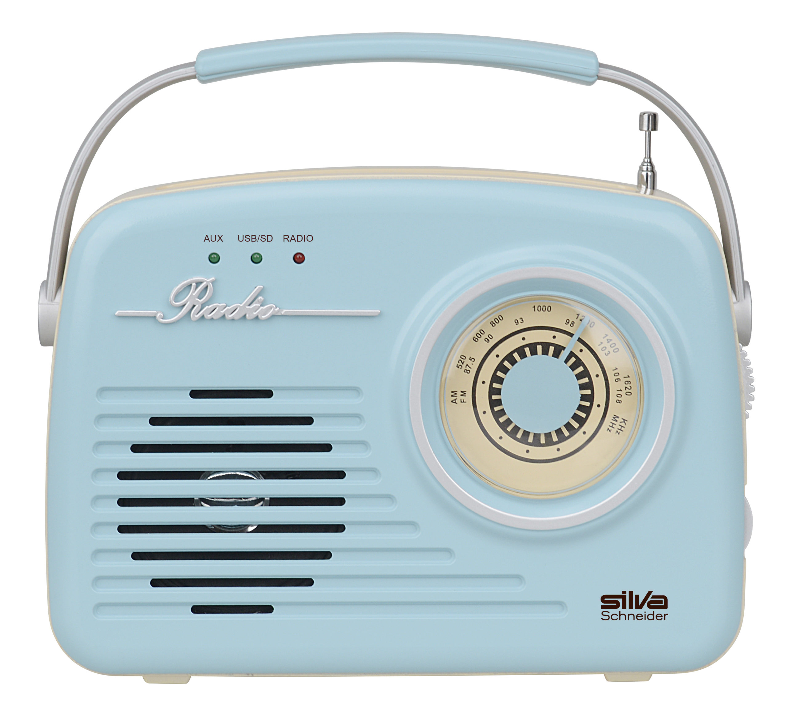 SILVA-SCHNEIDER Mono 1965 Tragbares Radio, FM, blau Bluetooth