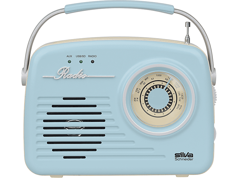 SILVA-SCHNEIDER Mono 1965 Tragbares Bluetooth, FM, Radio, blau