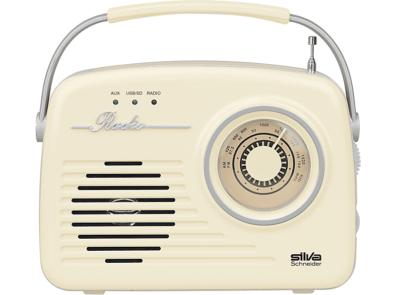 SILVA-SCHNEIDER Mono 1965 Tragbares Radio, FM, beige