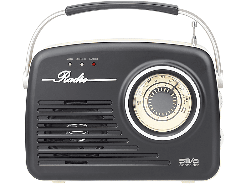 SILVA-SCHNEIDER Mono 1965 schwarz Radio, Tragbares FM, Bluetooth