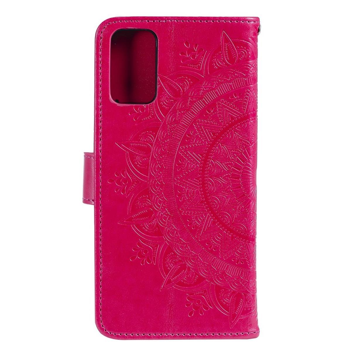 Pink Galaxy A52/A52 5G/A52s Samsung, 5G, COVERKINGZ Klapphülle Mandala Bookcover, mit Muster,
