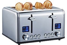 Toaster KRUPS KH6418 Smart\'n Light Toaster Schwarz (850 Watt, Schlitze: 2)  Schwarz | MediaMarkt