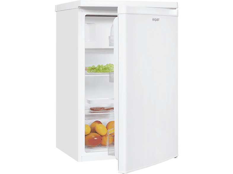 EXQUISIT KS516-4-E-040E weiss Kühlschrank mit Gefrierfach (E, 855 mm hoch, Weiß)