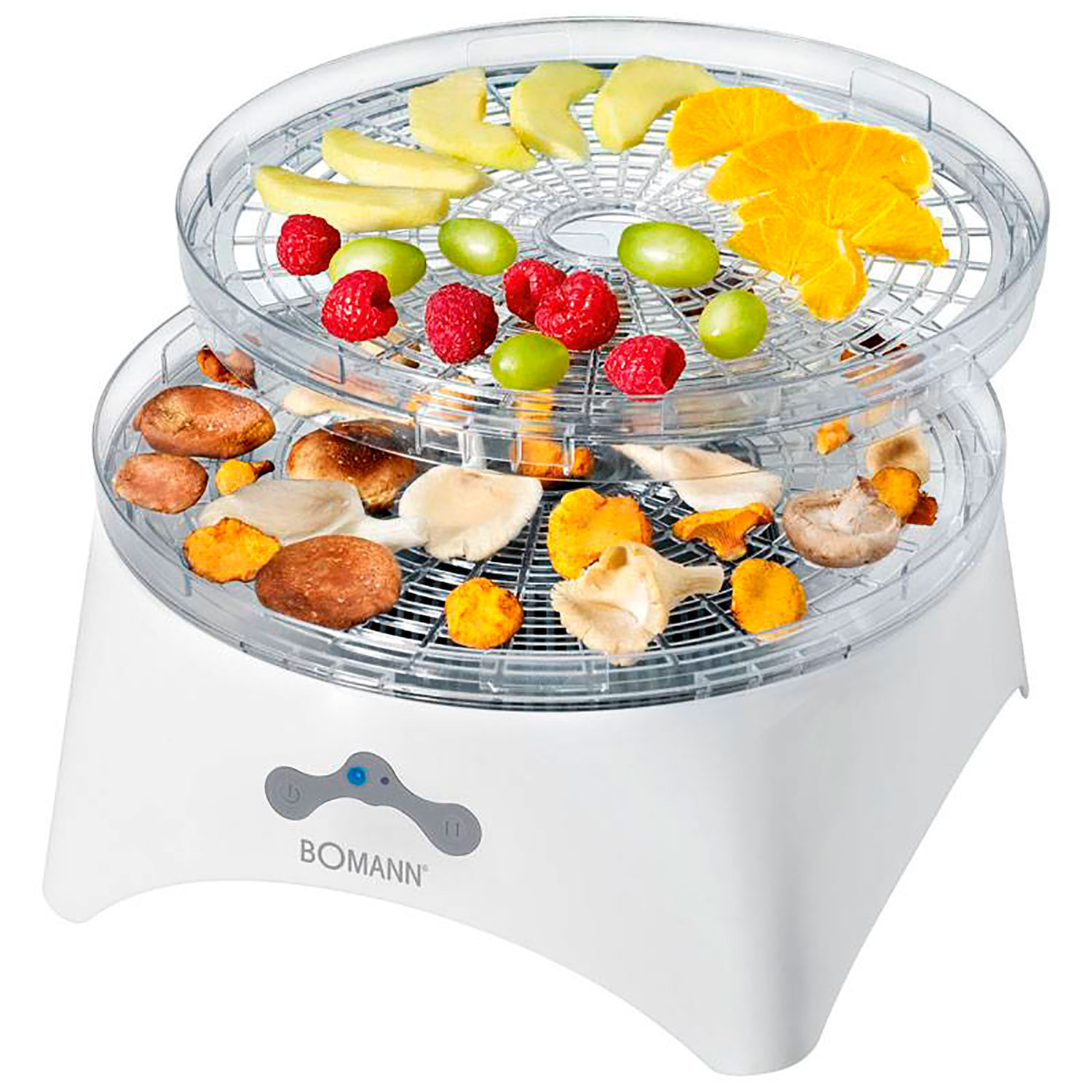 Clatronic Dr 3525 deshidratador alimentos 5 bandejas sin bpa 2 niveles temperatura seca frutas verduras carne 300w 300