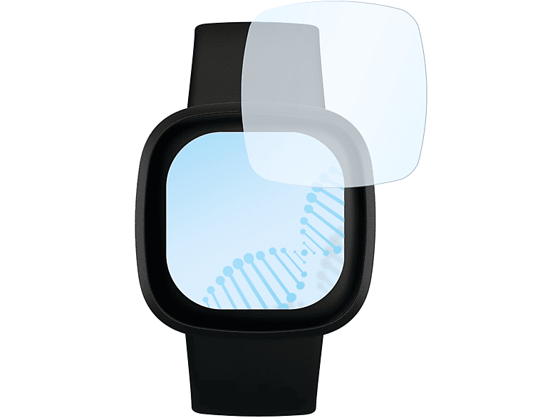 SLABO antibakterielle flexible Hybridglasfolie Displayschutz(für Amazfit Sense | Versa 3)
