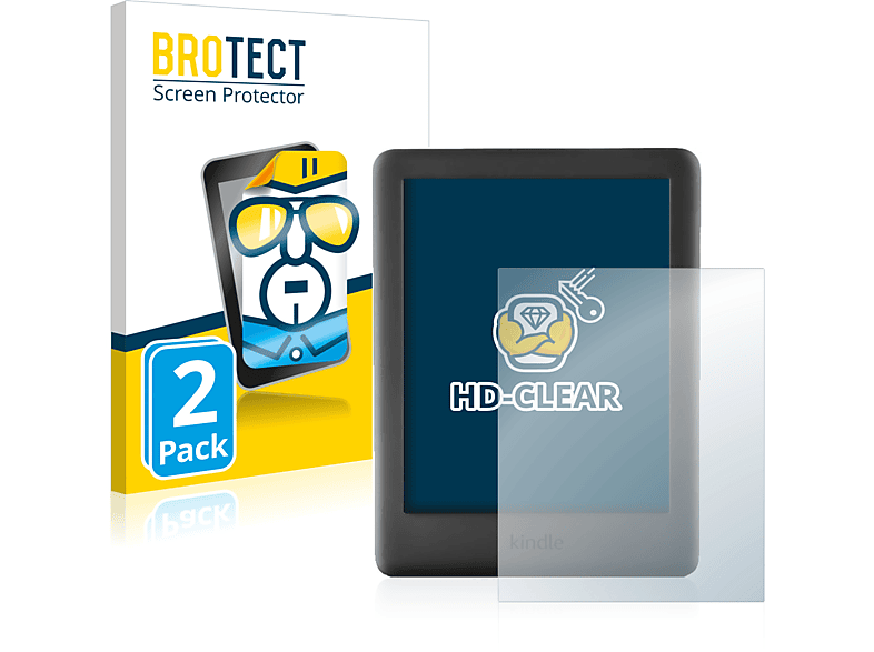 BROTECT 2x klare Schutzfolie(für Amazon Kindle 2019 (10. Gen.))