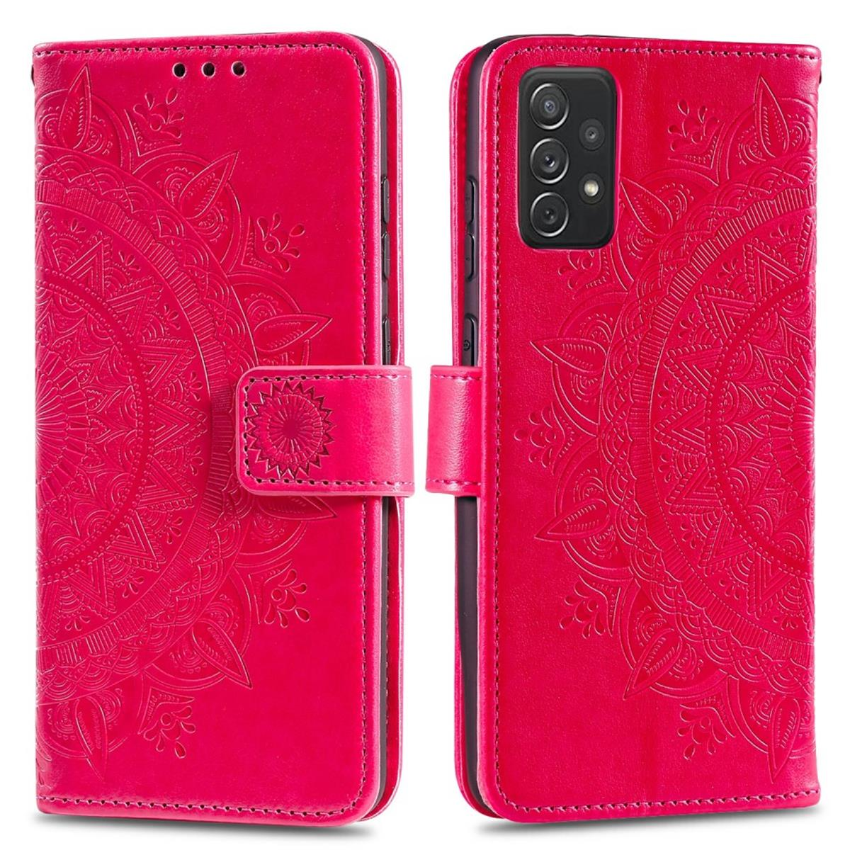 Klapphülle Galaxy Bookcover, 5G/A52s Mandala mit Muster, 5G, A52/A52 COVERKINGZ Samsung, Pink