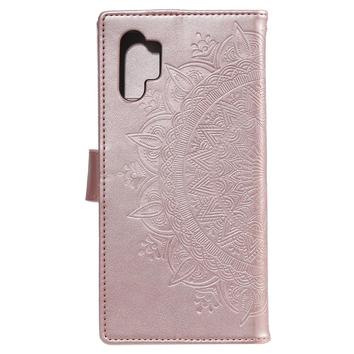 COVERKINGZ Klapphülle mit Mandala Bookcover, 4G, A32 Roségold Muster, Samsung, Galaxy