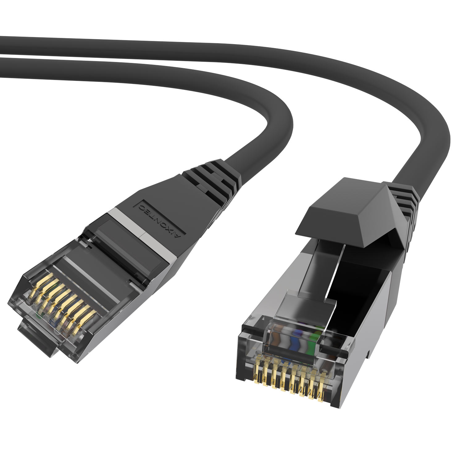 Ethernetkabel RJ45 m 0,3m Patchkabel Lankabel 10 Gigabit, 10x AIXONTEC 0,3 Netzwerkkabel, Cat.6