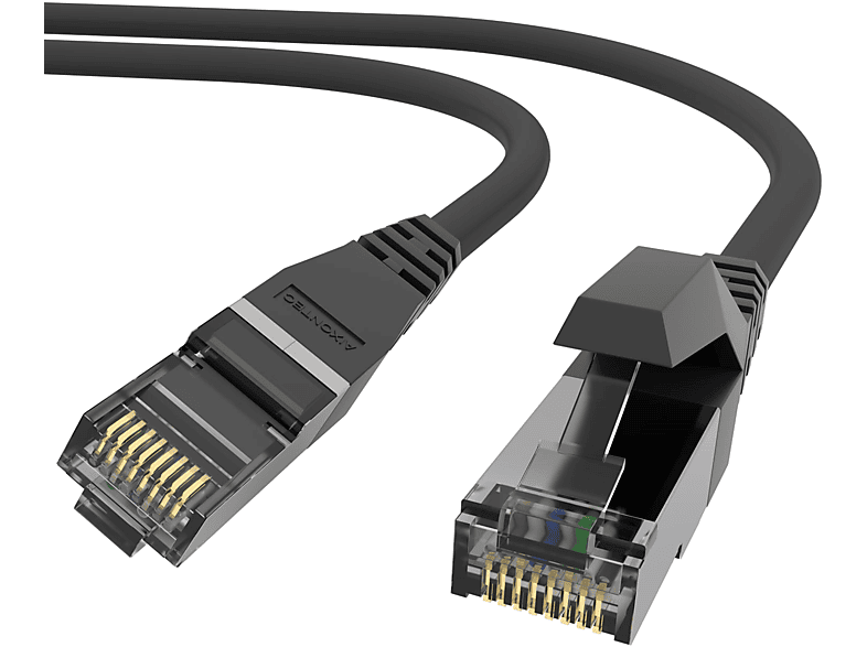 RJ45 Gigabit, 10 Patchkabel Lankabel Cat.6 0,3m AIXONTEC Netzwerkkabel, 0,3 m Ethernetkabel