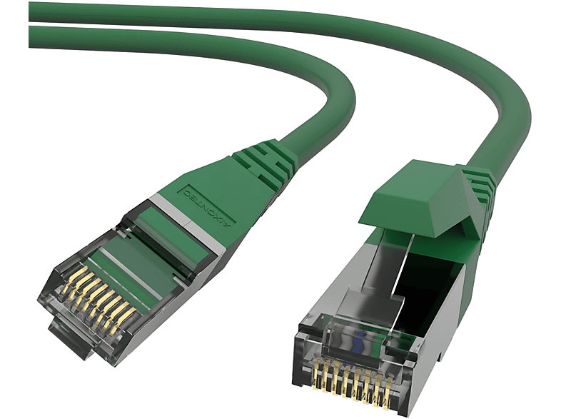AIXONTEC 2x 2,5m Cat.6 RJ45 Lankabel Ethernetkabel Patchkabel 10 Gigabit, Netzwerkkabel, 2,5 m