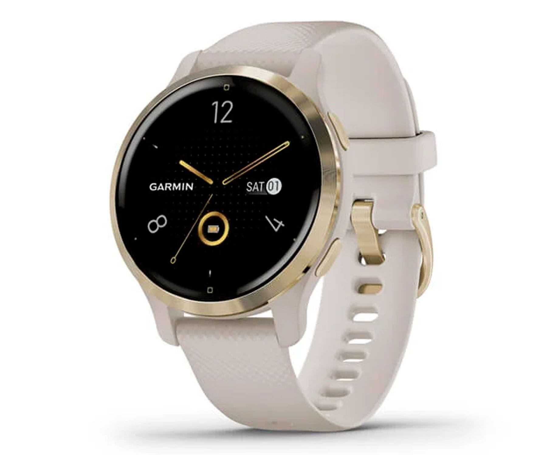 Smartwatch - GARMIN VENU 2S TUNDRA/CHAMPAGNE SMARTWATCH MULTIDEPORTE WIFI GPS INTEGRADO FRECUENCIA ACTIVIDAD SUEÑ GARMIN, BLANCO