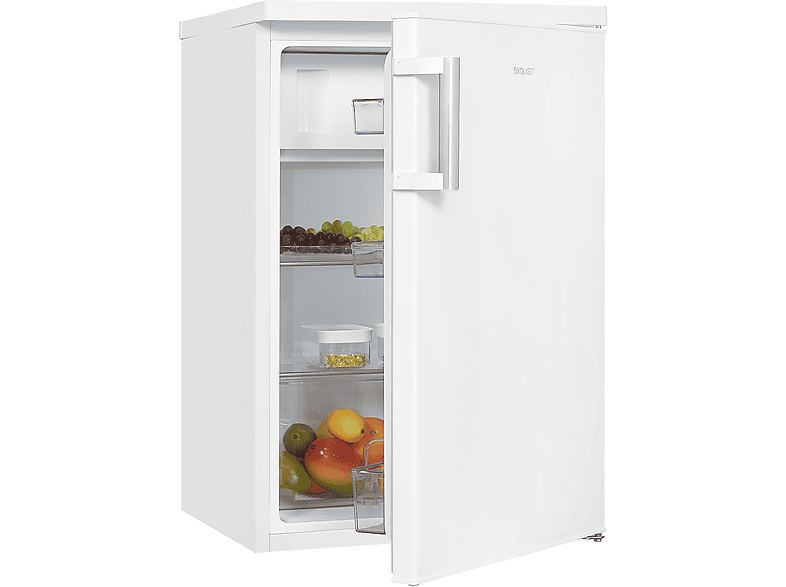 EXQUISIT KS516-4-H-010D weiss Kühlschrank (109,50 kWh, D, 850 mm hoch, Weiß) | Freistehende Kühlschränke