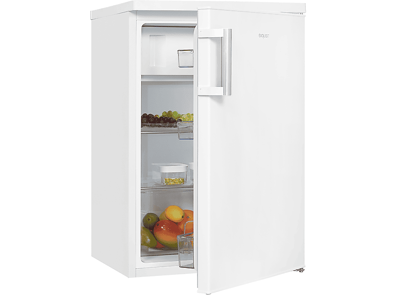 EXQUISIT KS516VH010E weiss Kühlschrank (E, 575 mm hoch, Weiß) MediaMarkt