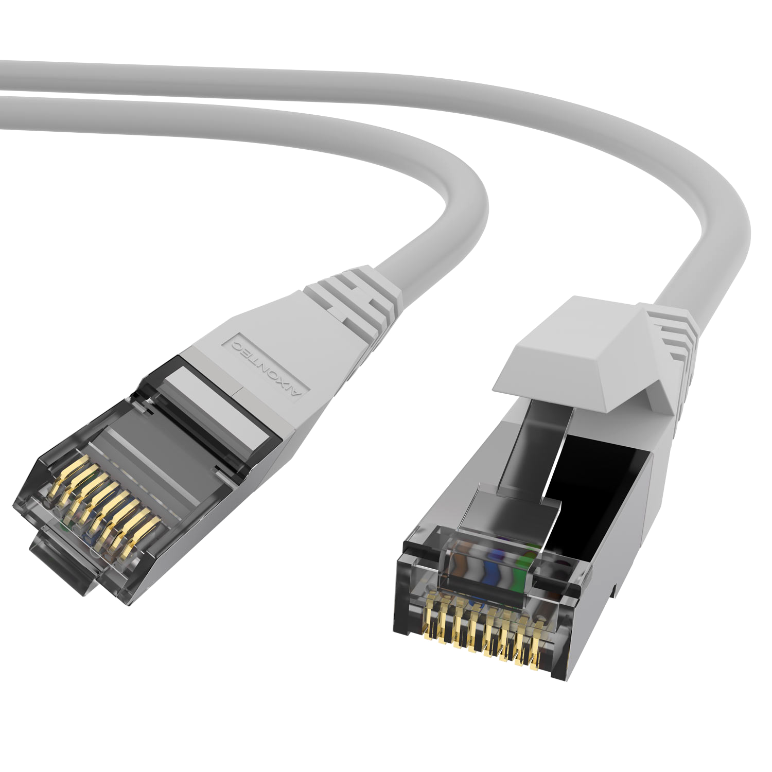 2,0m Cat.6 2,0 m Patchkabel Ethernetkabel Gigabit, Lankabel RJ45 10 Netzwerkkabel, AIXONTEC
