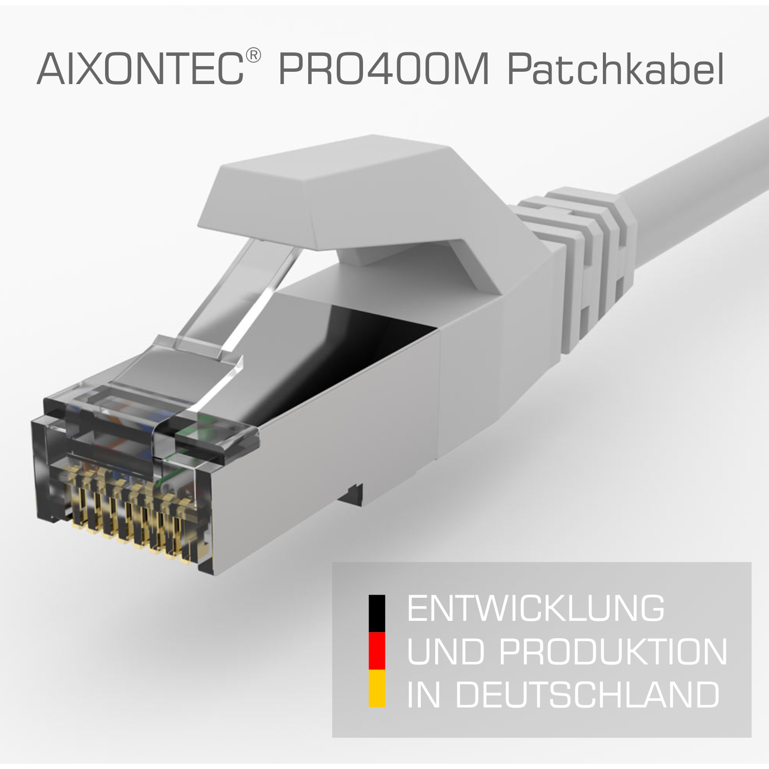 AIXONTEC 2x 2,5m Cat.6 RJ45 Ethernetkabel Lankabel 10 m Netzwerkkabel, 2,5 Patchkabel Gigabit
