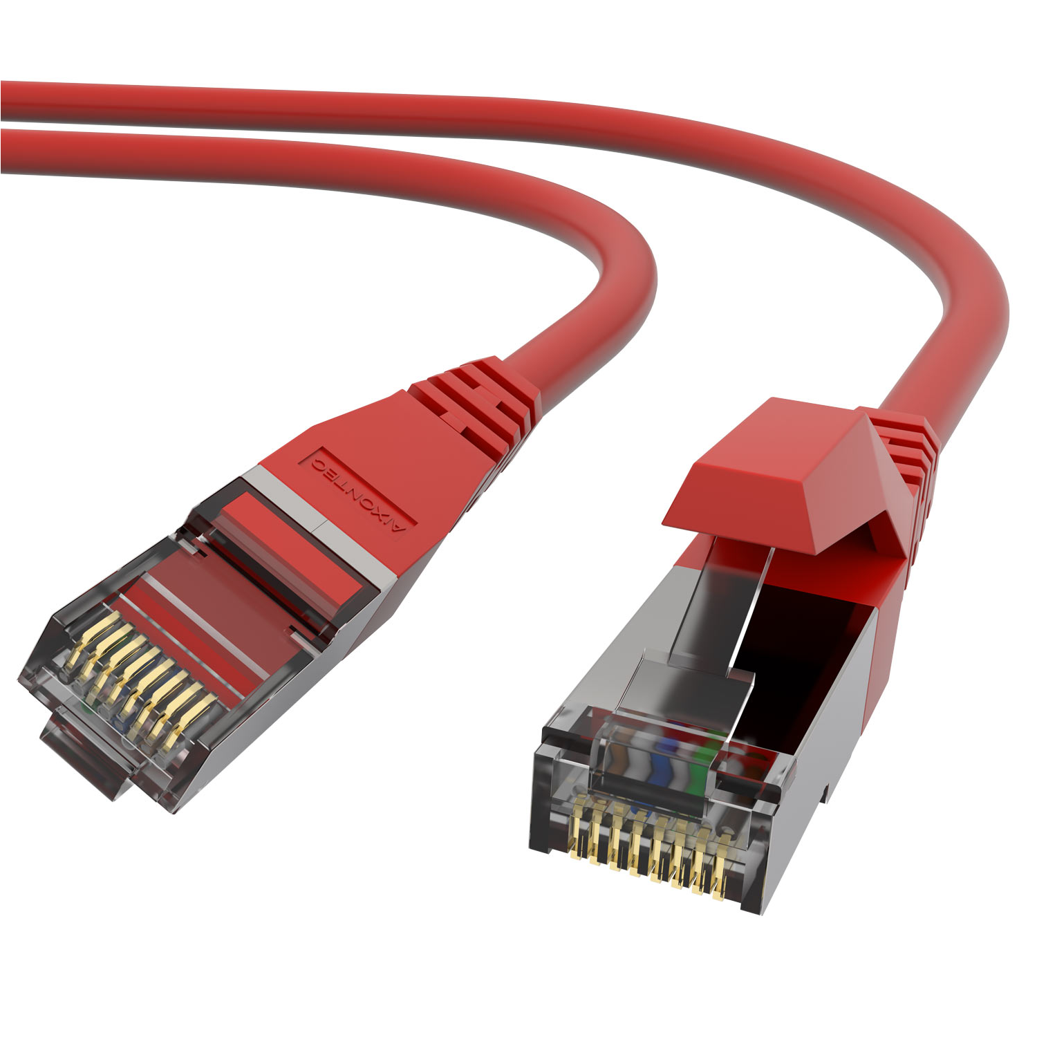 AIXONTEC 2x 2,0m Lankabel Netzwerkkabel, m Ethernetkabel Cat.6 2,0 10 Patchkabel Gigabit, RJ45