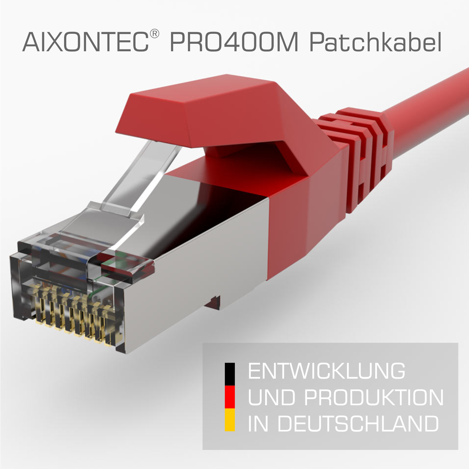 m Netzwerkkabel, Cat.6 Ethernetkabel Lankabel AIXONTEC Patchkabel 2,0m Gigabit, RJ45 2x 10 2,0