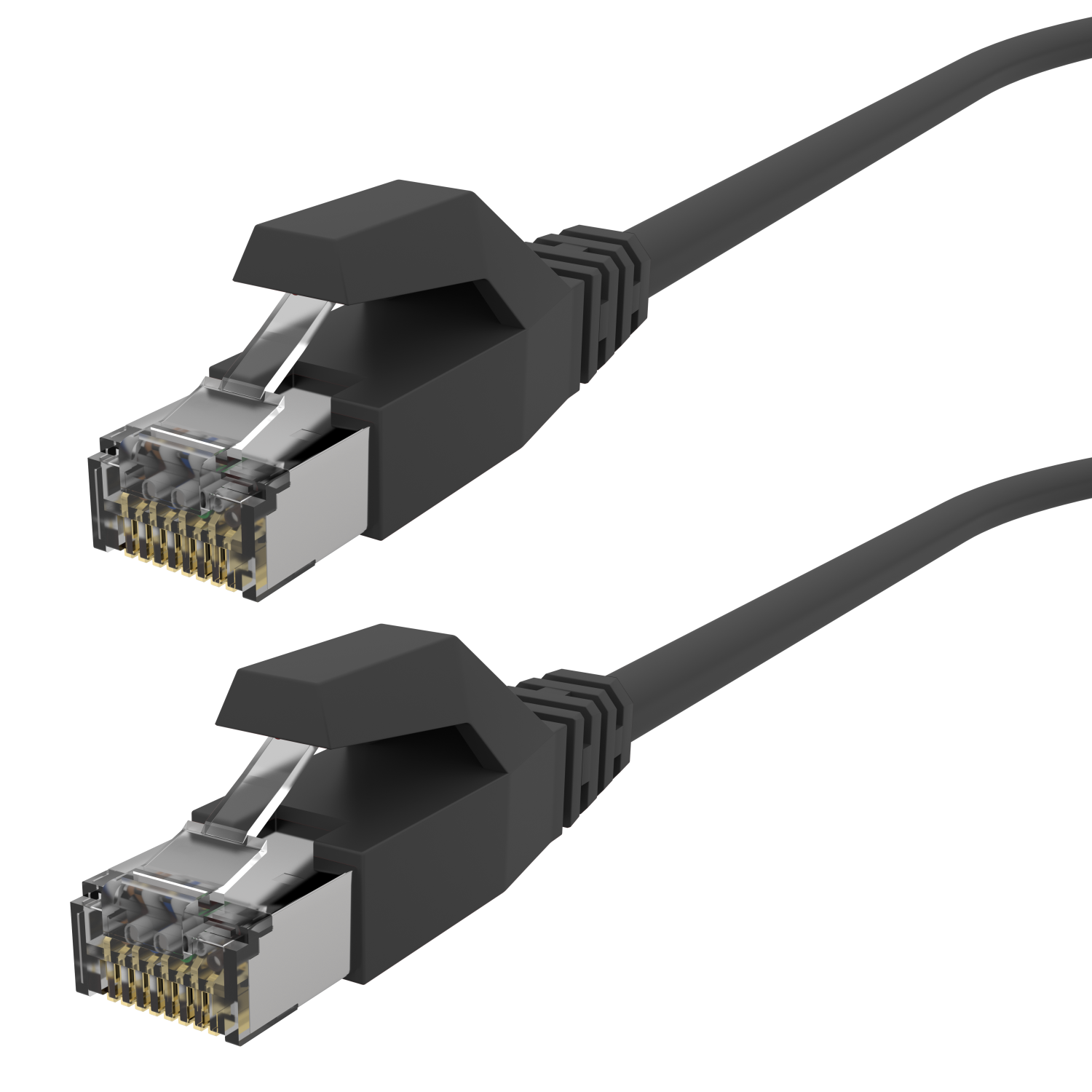 0,5 Ethernetkabel Lankabel RJ45 10 Cat.6A 0,5m schleppkettenfähiges Gigabit, m Patchkabel Netzwerkkabel, AIXONTEC