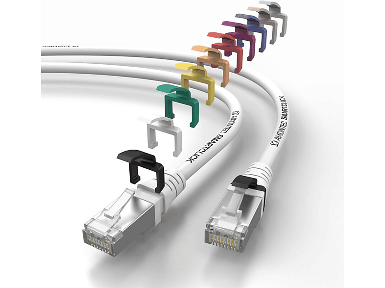 AIXONTEC 20,0m Cat.6A RJ45 Lankabel Ethernetkabel Patchkabel 10 Gigabit, Netzwerkkabel, 20,0 m
