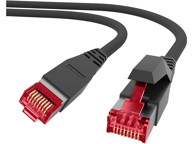 AIXONTEC 2x 0,5m Cat.6 RJ45 m 10 Netzwerkkabel, Patchkabel Ethernetkabel Gigabit, Lankabel 0,5