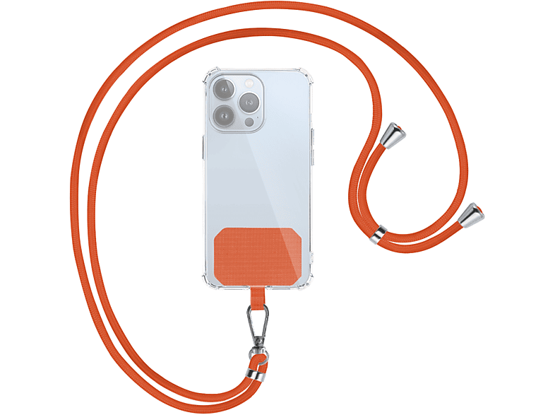 MTB MORE ENERGY Handyketten-Kit für Universal, viele Universal, / Silber Umhängetasche, Orange Smartphone-Hüllen