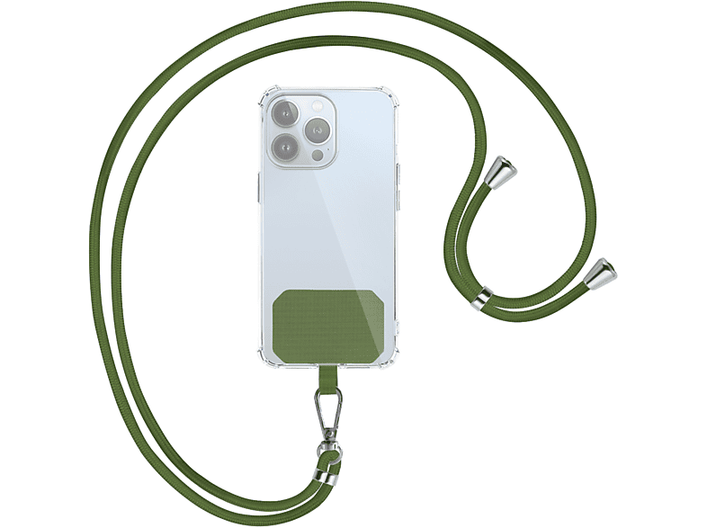 Smartphone-Hüllen, ENERGY Grün Umhängetasche, MORE Universal, / viele Universal, MTB Silber für Handyketten-Kit