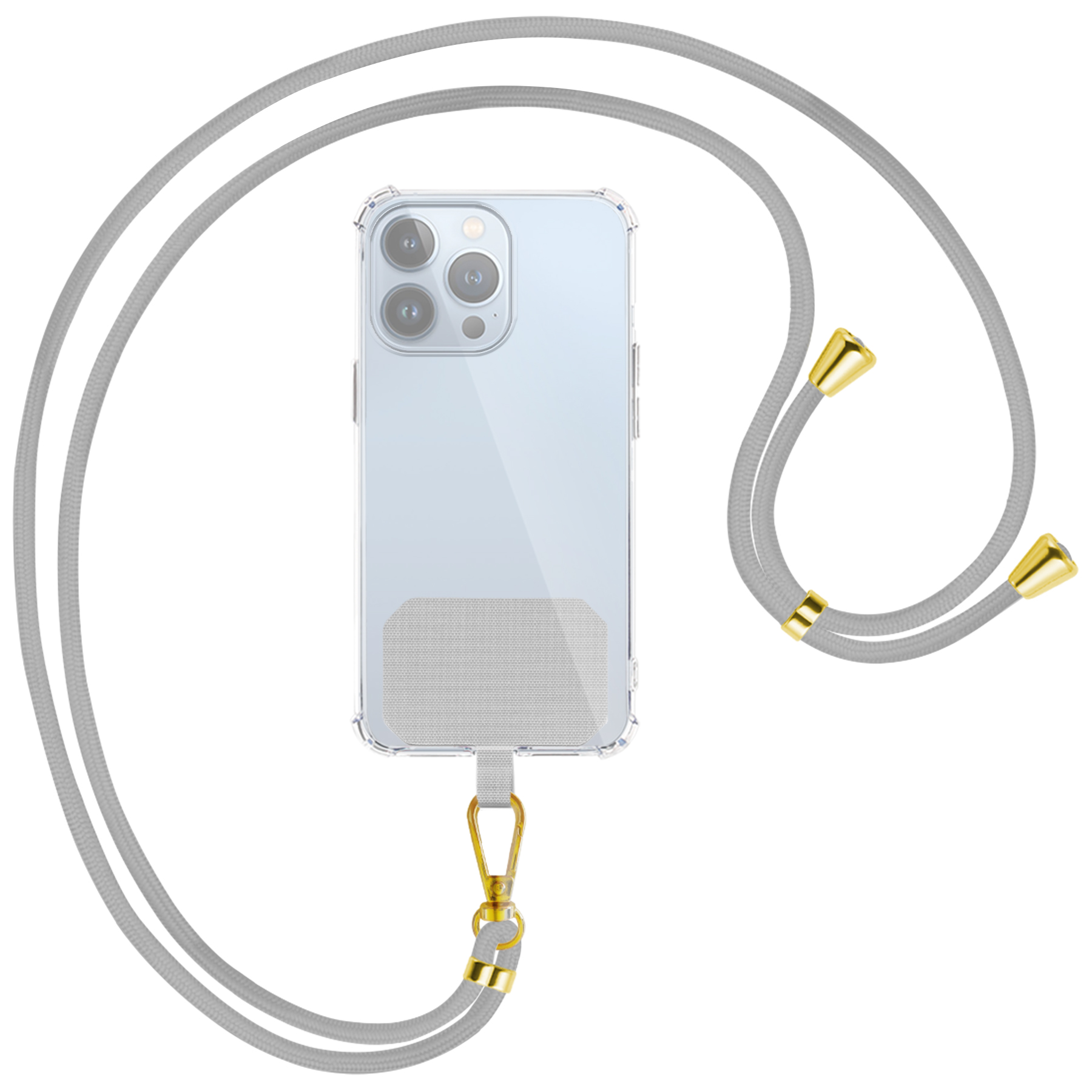 MTB MORE ENERGY für Hellgrau Smartphone-Hüllen, Umhängetasche, / Universal, viele Handyketten-Kit Universal, Gold