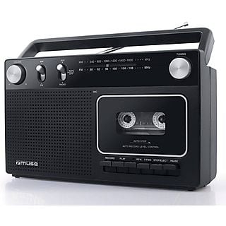 Radio portátil  - Muse M152R Negro / Radio cassette portátil MUSE, NEGRO