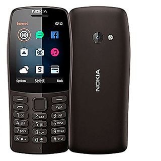 Móvil senior - NOKIA NOKIA 210 NEGRO MÓVIL GSM DUAL SIM 2.4'' QVGA 16MB RADIO FM CÁMARA VGA, Negro, 16 MB, 1020 mAh