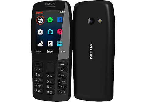 Móvil senior - NOKIA 210 NEGRO MÓVIL GSM DUAL SIM 2.4'' QVGA 16MB RADIO FM  CÁMARA VGA NOKIA, Negro