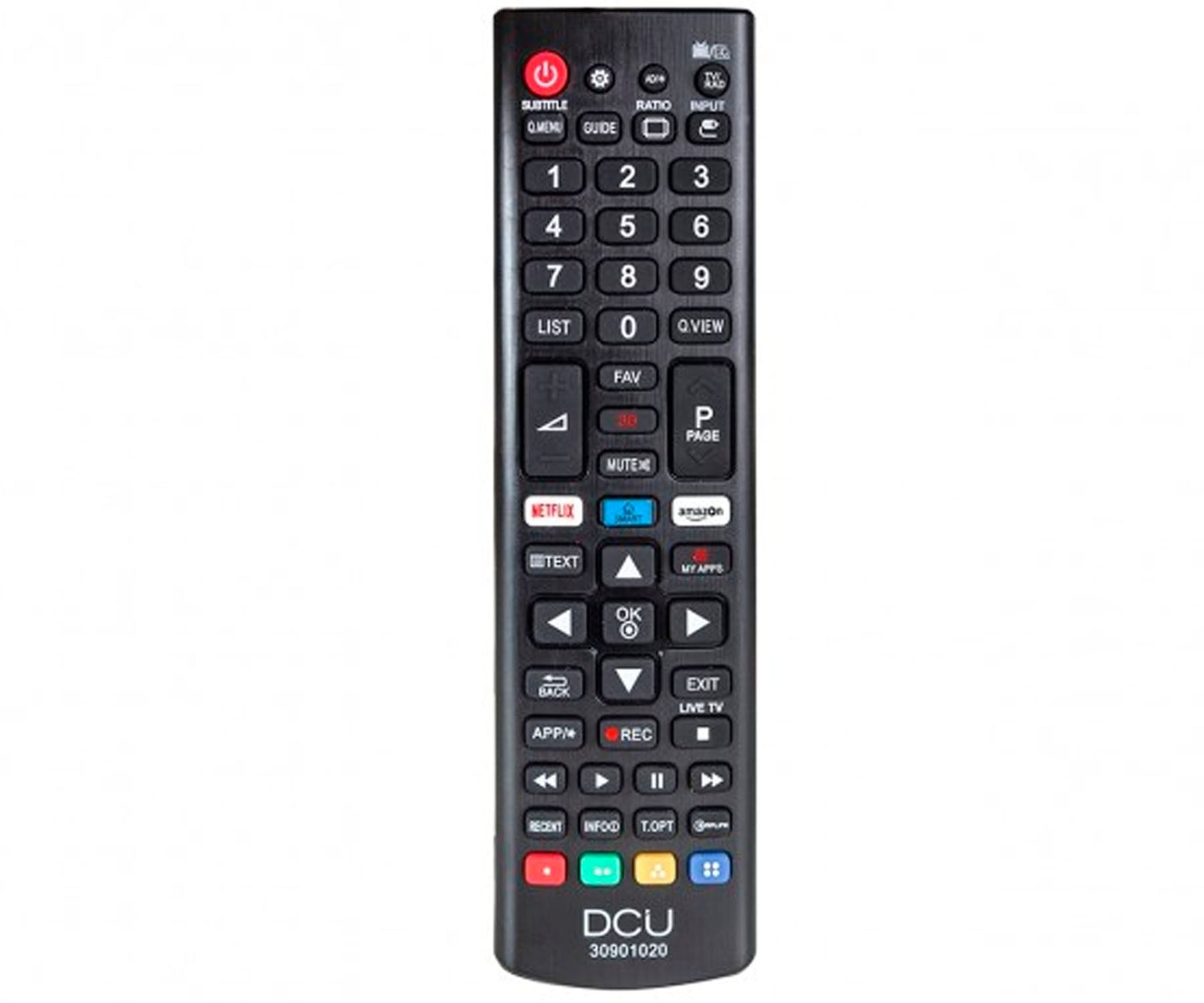 Mando a distancia - DCU Mando a distancia universal para LG DCU, Negro