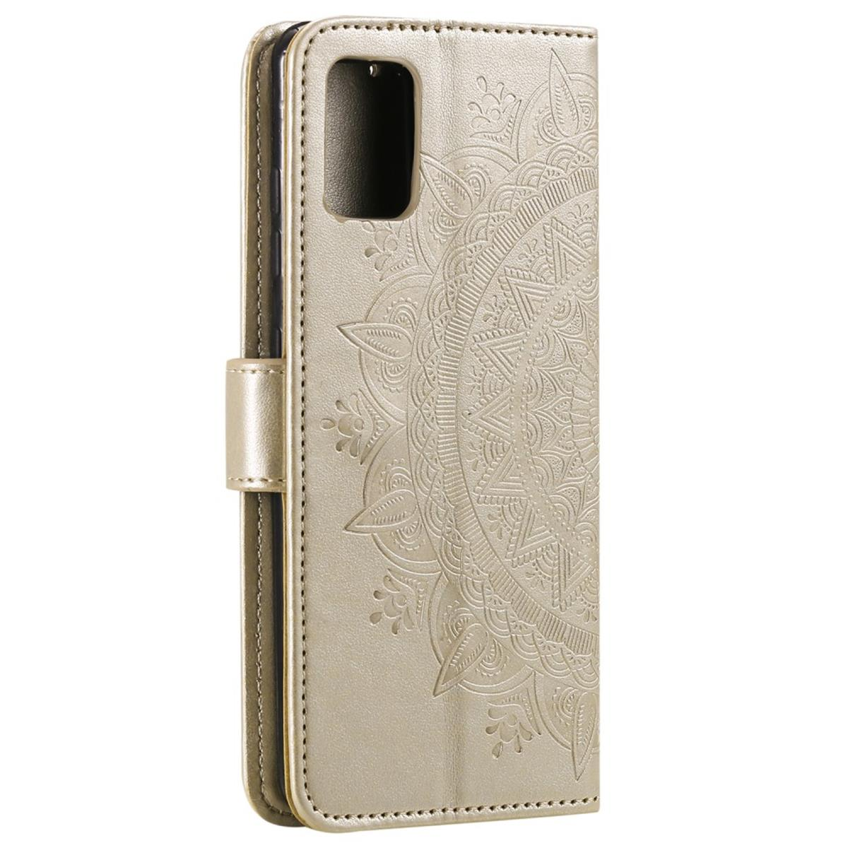 Samsung, Muster, Mandala Gold Lite, COVERKINGZ Klapphülle Note10 mit Bookcover, Galaxy