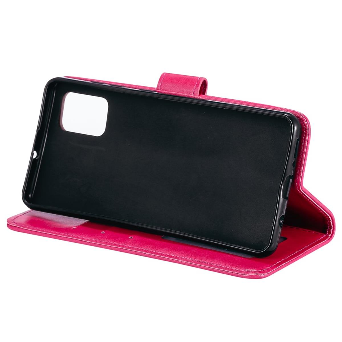 Pinkes Handycase, offen. Das Handycase ist auf weißem Hintergrund.
