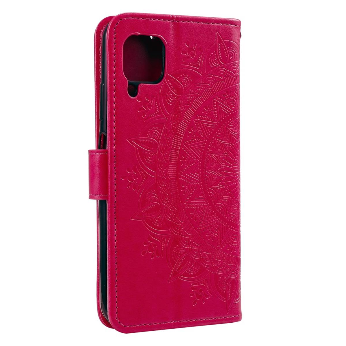 COVERKINGZ Klapphülle mit A22 Pink Muster, Bookcover, Mandala Samsung, 4G, Galaxy