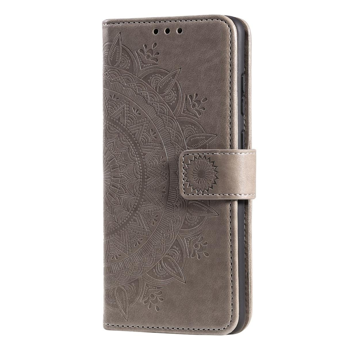 COVERKINGZ Klapphülle mit Muster, Mandala Grau Poco X3 NFC/X3 Xiaomi, Bookcover, Pro