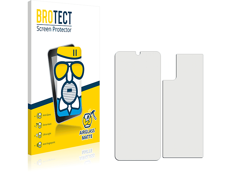 S20) Samsung Schutzfolie(für Galaxy matte BROTECT Airglass