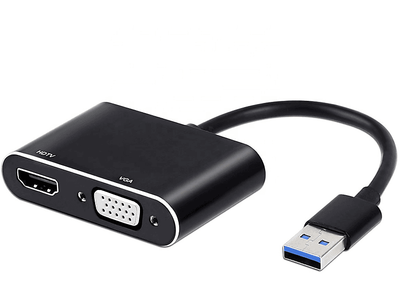 ENGELMANN Projektor-Hub, HDMI VGA, / Schwarz