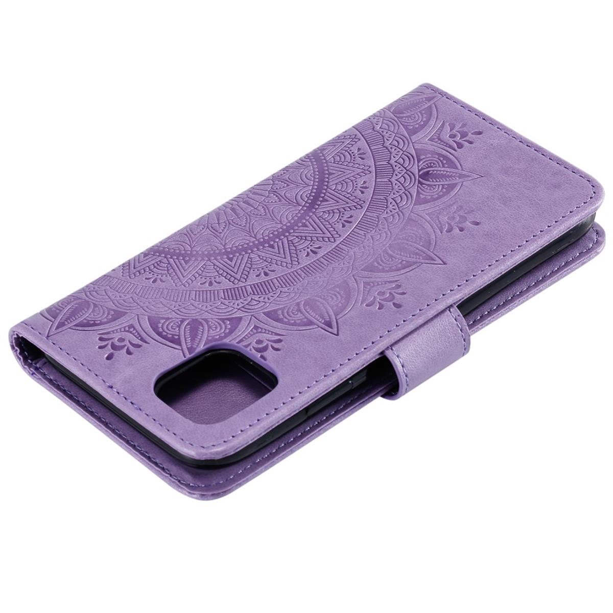 COVERKINGZ Klapphülle mit Apple, Muster, 11, Mandala Lila iPhone Bookcover
