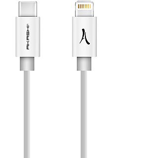 Cable - AKASHI Akashi Cable USB-C 3A a Lightning de 1 metro blanco