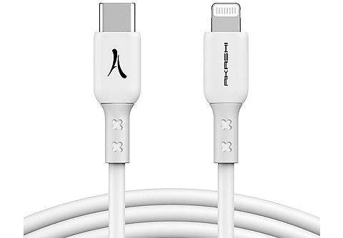 Cables USB de Datos - AKASHI AKASHI Blanco / Cable USB-C (M) a Lightning (M) 1.5m