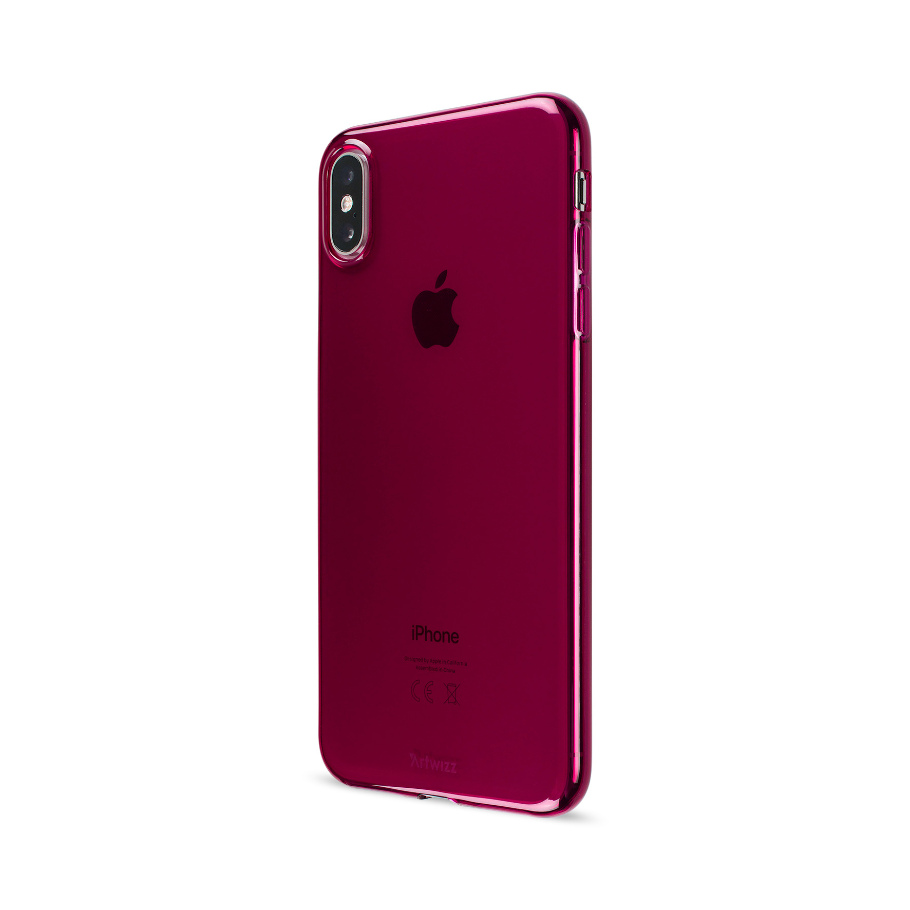 ARTWIZZ NoCase, Apple, iPhone Xs Backcover, Raspberry / X, iPhone