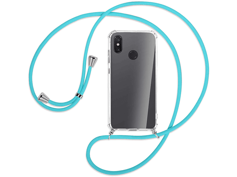 Silber Türkis MTB MORE Xiaomi, mit Mi ENERGY Kordel, Umhänge-Hülle / 8, Backcover,