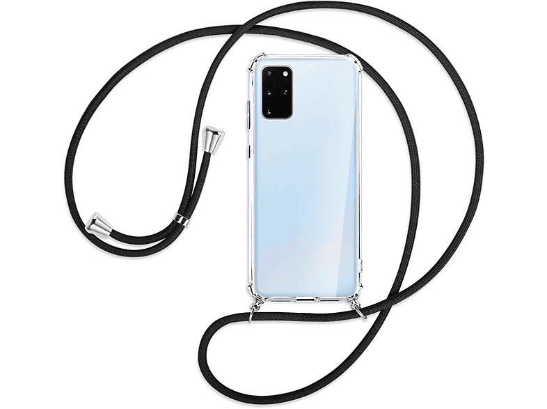 Samsung, / S20 Galaxy Schwarz Backcover, Plus, Silber Kordel, mit ENERGY MORE Umhänge-Hülle MTB