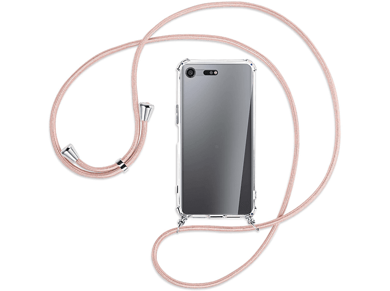 MTB ENERGY mit Silber Sony, MORE Kordel, Umhänge-Hülle Xperia / Rosegold Premium, Backcover, XZ