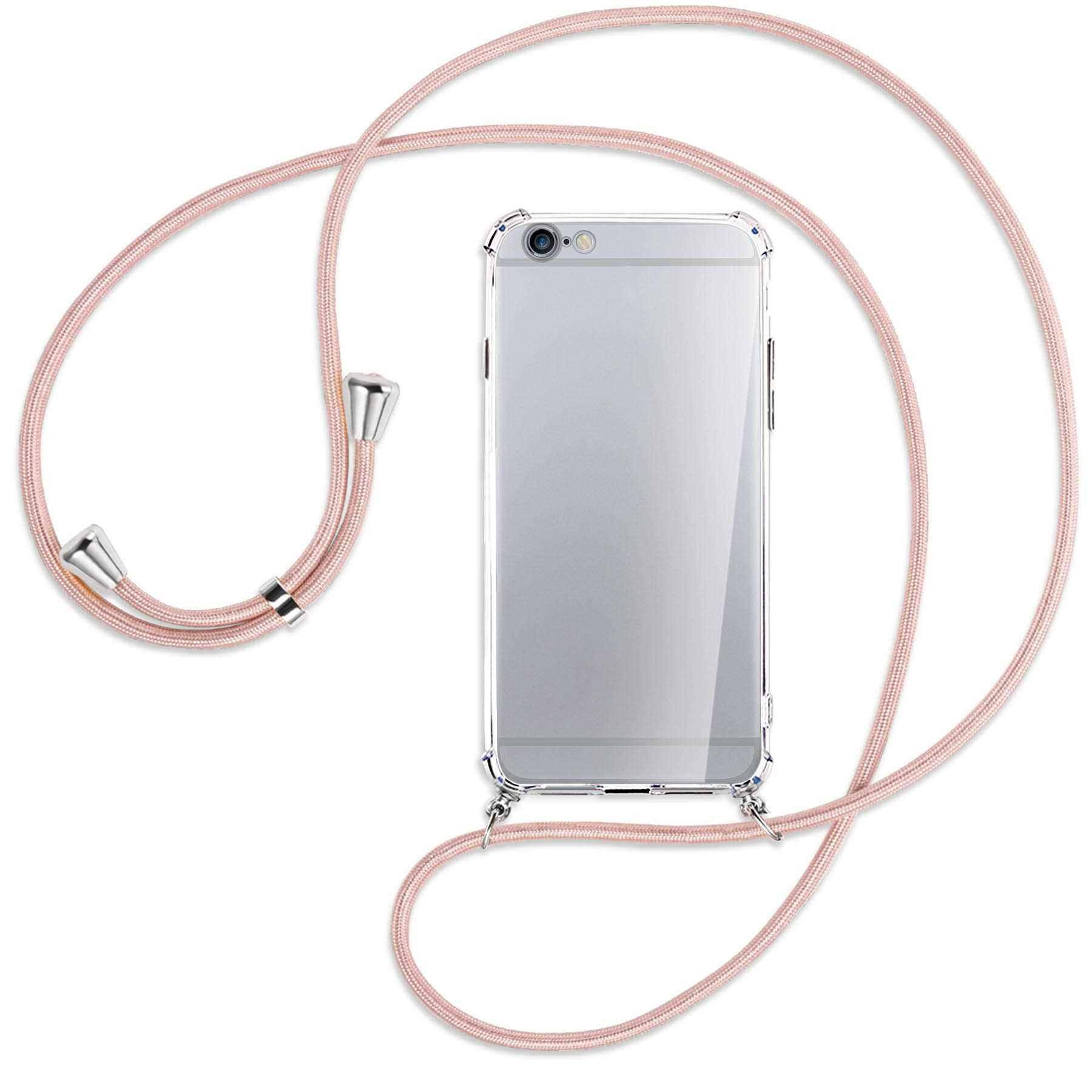 MTB MORE ENERGY iPhone Kordel, Backcover, mit Apple, / Rosegold Umhänge-Hülle Silber 6S, 6, iPhone
